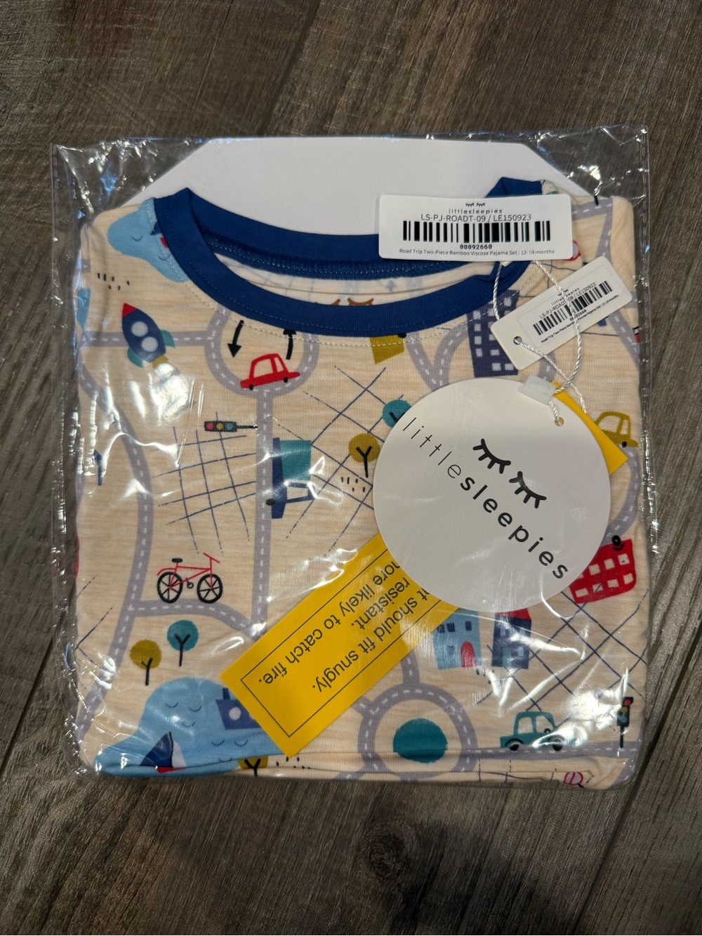 NIB Little Sleepies Road Trip 2pc set